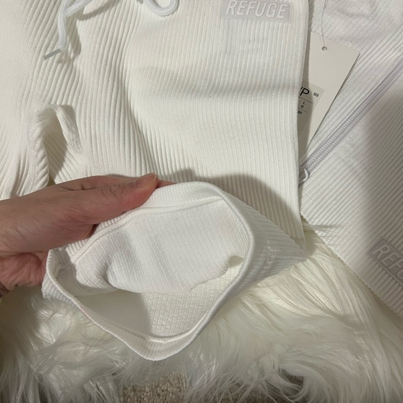 Forever 21 White Ribbed Shorts - Picture 5 of 7